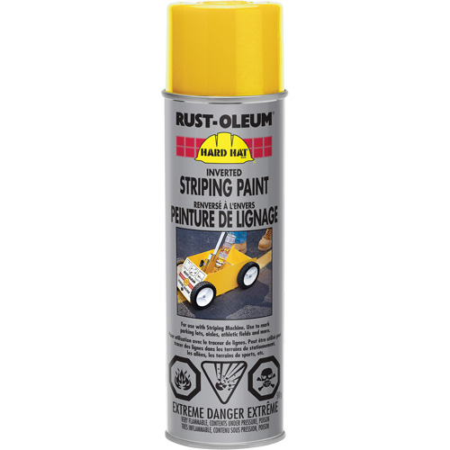 Inverted Striping Paint Spray, Yellow, Aerosol Can FMT Sales Ltd