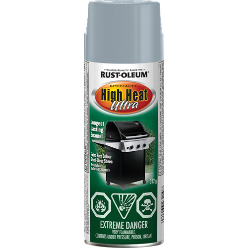 Peinture &eacute;mail en a&eacute;rosol haute temp&eacute;rature ultra Sp&eacute;cialit&eacute;, Canette a&eacute;rosol, Argent FMT Sales Ltd