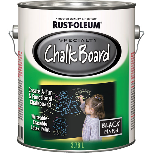 Specialty Chalk Board Paint, 3.78 L, Gallon, Black FMT Sales Ltd