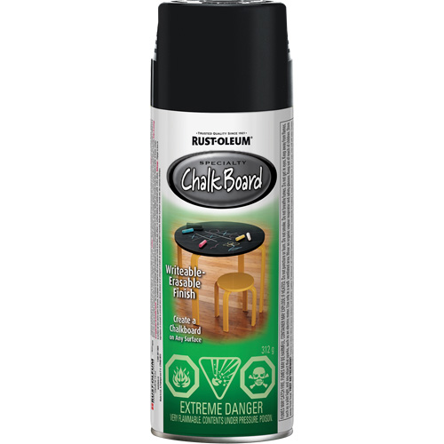 Specialty Chalk Board Paint, Aerosol Can, Black FMT Sales Ltd
