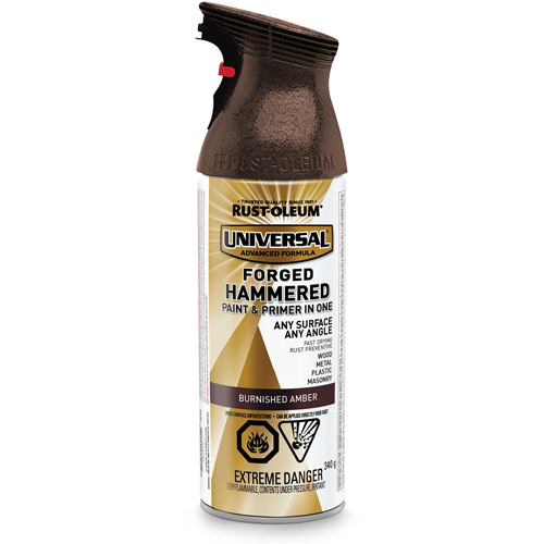 Universal&reg; Paint & Primer In One, Burnished Amber, Hammered, Aerosol Can FMT Sales Ltd