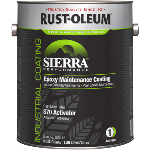 Activateur pour appr&ecirc;t acrylique &eacute;poxydique &agrave; base d'eau Sierra Performance S70/S71, Gallon, Blanc FMT Sales Ltd