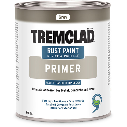 Appr&ecirc;t antirouille &agrave; base d'eau Tremclad, 946 ml, Canette, Gris FMT Sales Ltd