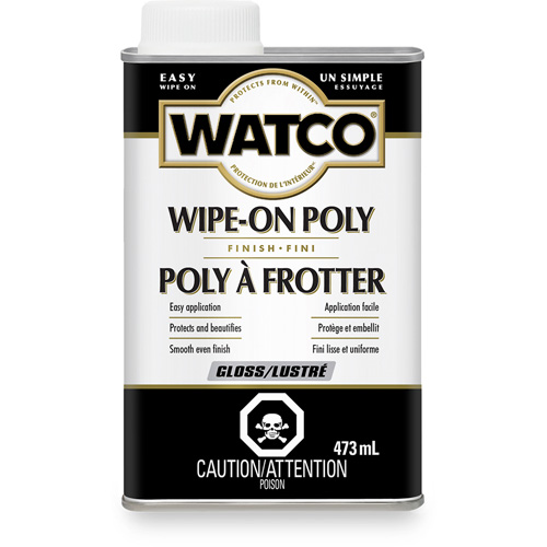 Watco&reg; Wipe-on Poly Stain, 473 ml, Clear, Gloss FMT Sales Ltd