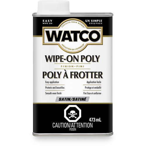 Watco&reg; Wipe-on Poly Stain, 473 ml, Clear, Satin FMT Sales Ltd
