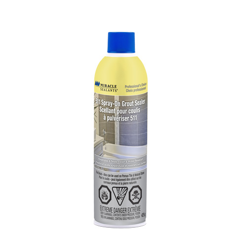 Miracle Sealants&reg; 511 Spray-On Grout Sealer, Aerosol Can FMT Sales Ltd