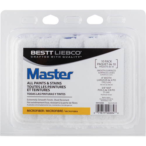 Couvre-rouleau en microfibre Master, Nap 10 mm (3/8"), 101,6 mm (4") l FMT Sales Ltd