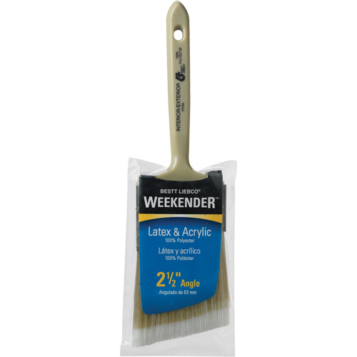 Weekender Angle Paint Brush, Polyester, Plastic Handle, 2-1/2" Width FMT Sales Ltd