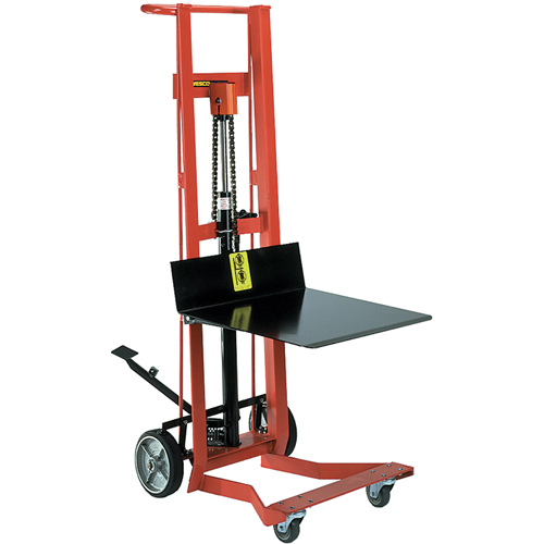 Hydraulic Platform Lift Stacker, Foot Pump Operated, 750 lbs. Capacity, 54" Max Lift FMT Sales Ltd