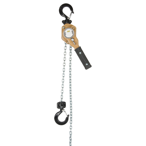 Palan &agrave; levier pour charges lourdes de s&eacute;rie Gold, Lev&eacute;e 10', Cabacit&eacute; 500 lb (0,25 tonne), Chaîne en Acier alli&eacute; FMT Sales Ltd