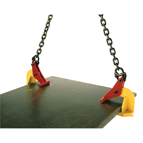 Pince de levage pour plaques horizontales Topal TLH5 0-150, 11000 lb (5,5 tonnes) max., M&acirc;choires 0" - 5-7/8" FMT Sales Ltd