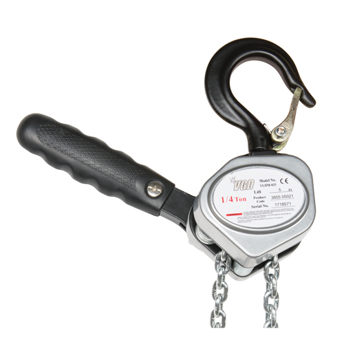 Mini palan &agrave; levier, Lev&eacute;e 10', Cabacit&eacute; 550 lb (0,275 tonne), Chaîne en Zingu&eacute; FMT Sales Ltd