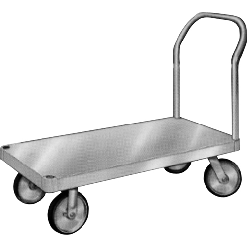 Aluminum Platform Truck, 24" W x 36" L, 2000 lbs. Cap., Rubber Wheels FMT Sales Ltd