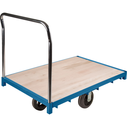 Heavy-Duty Platform Truck, 48" L x 24" W, 2000 lbs. Capacity, Rubber Casters FMT Sales Ltd