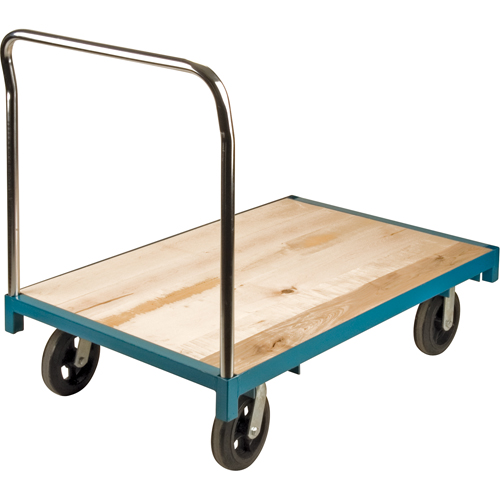 Heavy-Duty Platform Truck, 48" L x 30" W, 2000 lbs. Capacity, Rubber Casters FMT Sales Ltd