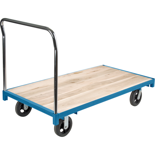 Heavy-Duty Platform Truck, 60" L x 30" W, 2000 lbs. Capacity, Rubber Casters FMT Sales Ltd