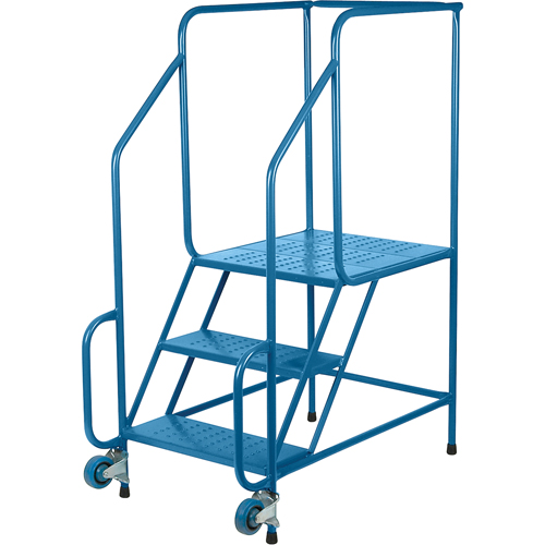 &eacute;chelles Tilt-N-Roll, Acier, 3 marches, Largeur 22", 24" p x 27" h marche pali&egrave;re FMT Sales Ltd