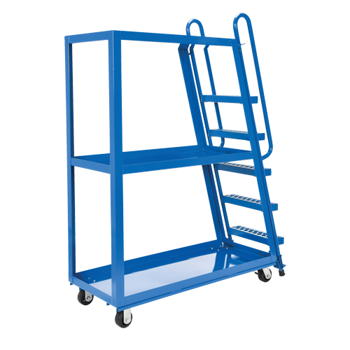 Chariot &agrave; cueillette, Acier, 21-7/8" la x 56-1/8" p, 3 tablettes, Capacit&eacute; 1000 lb FMT Sales Ltd