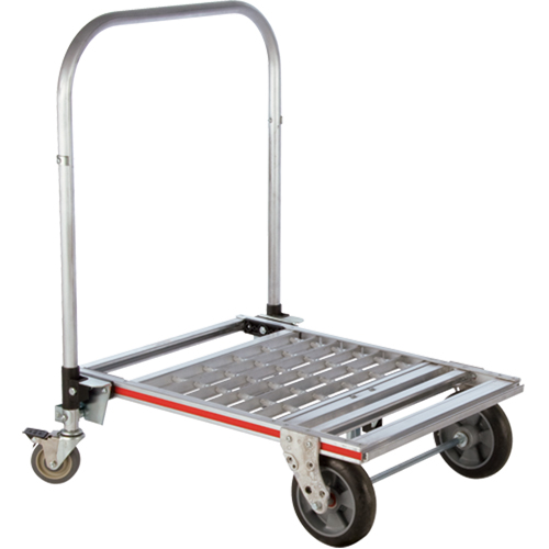 Four Wheel Folding Platform Truck, Aluminum, 750 lbs., 31" L x 23-1/4" W, 39" High FMT Sales Ltd