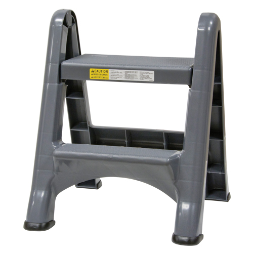 Folding Step Stool, 2 Steps, 19-1/2" x 20-1/2" x 22-3/4" High FMT Sales Ltd