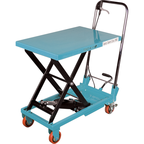 Heavy-Duty Hydraulic Scissor Lift Table, 27-1/2" L x 17-3/4" W, Steel, 330 lbs. Capacity FMT Sales Ltd