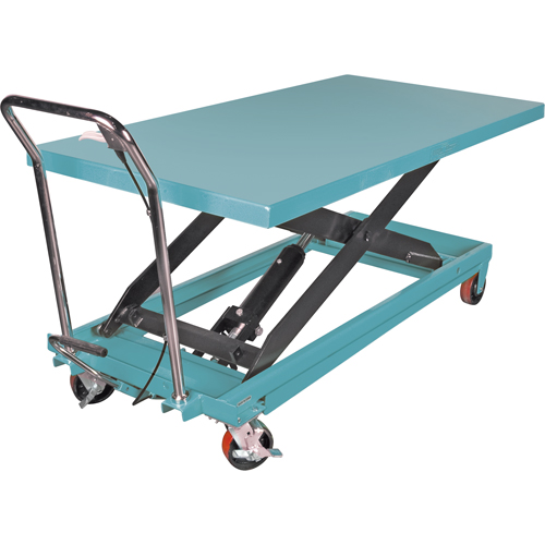 Heavy-Duty Hydraulic Scissor Lift Table, 63" L x 31-7/8" W, Steel, 1100 lbs. Capacity FMT Sales Ltd