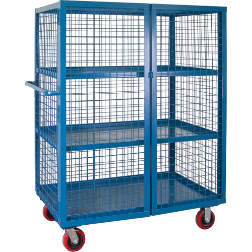 Wire Mesh Truck, 3 Tiers, 51" L x 32" W x 62.5" H, 2400 lbs. Cap. FMT Sales Ltd