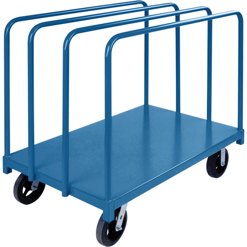 Chariot robuste pour transport de panneaux avec rails &agrave; palier unique, 48" x 30" x 45", Capacit&eacute; 2000 lb FMT Sales Ltd