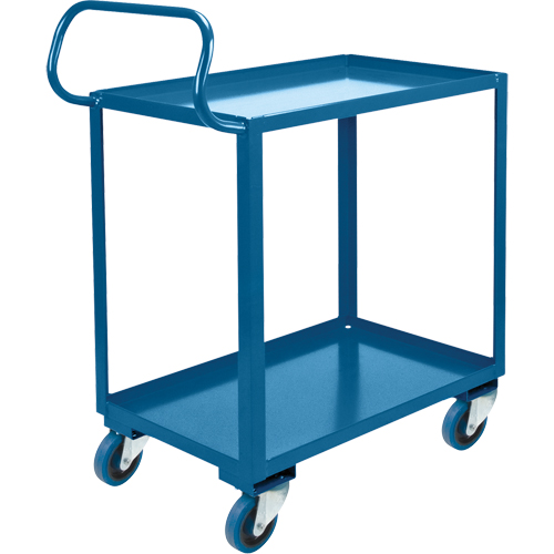 Ergonomic Shelf Truck, 800 lbs. Capacity, Steel, 20" W x 37" H x 32" D, Lip Up FMT Sales Ltd