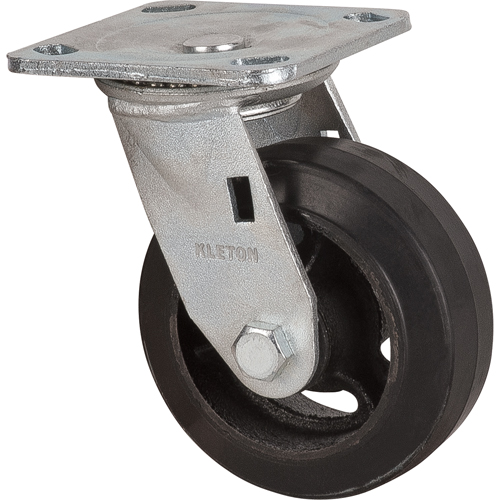 Mold-on Caster, Swivel, 5" (127 mm), Rubber, 440 lbs. (199 kg.) FMT Sales Ltd
