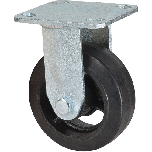 Mold-on Caster, Rigid, 5" (127 mm), Rubber, 440 lbs. (199 kg.) FMT Sales Ltd