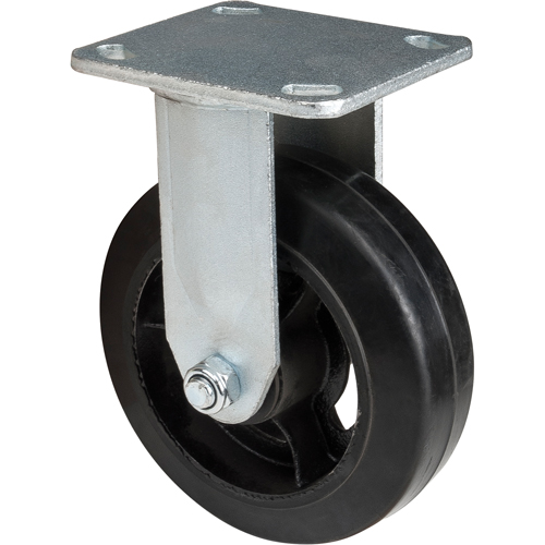 Mold-on Caster, Rigid, 6" (152.4 mm), Rubber, 550 lbs. (249 kg.) FMT Sales Ltd