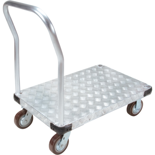Chariots &agrave; plateforme en aluminium, 24" la x 36" lo, 3400 lb cap, Roues Polyur&eacute;thane FMT Sales Ltd