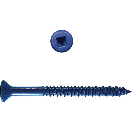 Vis &agrave; b&eacute;ton HD avec carr&eacute; plat, 3/16" x 2-3/4" lo, Zingu&eacute; FMT Sales Ltd