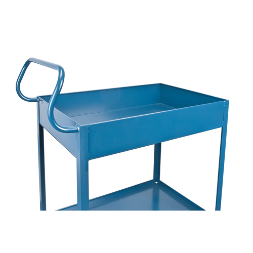 Chariots de service &agrave; bordure profonde, 2 Tiers, 24" la x 47" h x 36" p, Capacit&eacute; 1200 lb FMT Sales Ltd