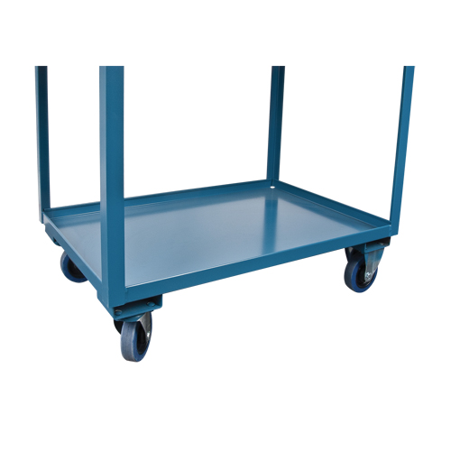 Chariots de service &agrave; bordure profonde, 2 Tiers, 24" la x 47" h x 36" p, Capacit&eacute; 1200 lb FMT Sales Ltd