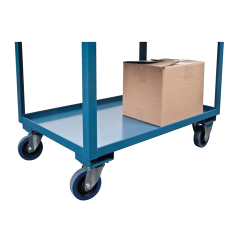 Deep Lipped Service Cart, 2 Tiers, 24" W x 47" H x 36" D, 1200 lbs. Capacity FMT Sales Ltd