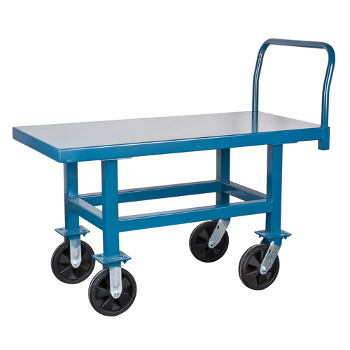 Elevated Platform Trucks, 60" L x 30" W, 1800 lbs. Capacity, Rubber Casters FMT Sales Ltd