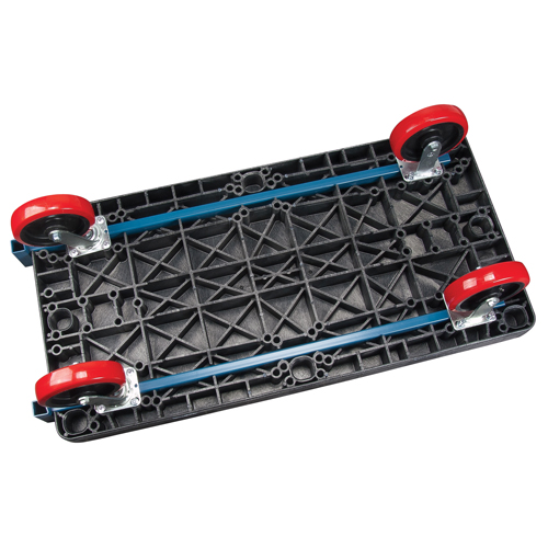 Chariots &agrave; plateforme en plastique, 48" lo x 24" la, 2500 lb cap, Roues Polyur&eacute;thane FMT Sales Ltd