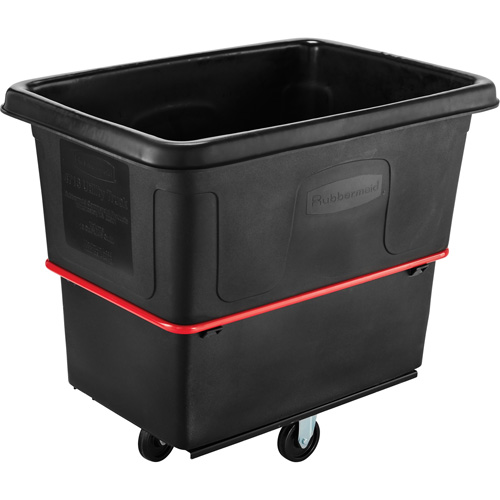 Chariot utilitaire &agrave; usage intensif, Plastique recycl&eacute; noir, 44-3/8" lo x 31" la x 38-1/4" h, Volume 16 pi³, Capacit&eacute; 1000 lb FMT Sales Ltd