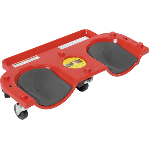Rolling Knee Dolly, Plastic, Red, 350 lbs. Capacity FMT Sales Ltd