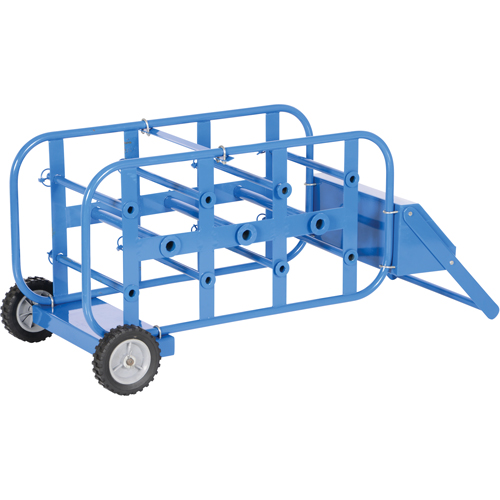 Chariot portatif pour mat&eacute;riaux bobin&eacute;s, Acier, 11 Montants, 19-1/2" la x 43-1/4" h x 17-1/2" p, Capacit&eacute; de 150 lb FMT Sales Ltd