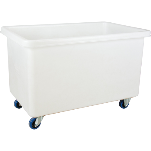 Chariot-caisse &agrave; parois droites, Poly&eacute;thyl&egrave;ne blanc, 46" lo x 28" la x 31" h, Volume 14 pi³, Capacit&eacute; 600 lb FMT Sales Ltd
