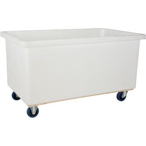 Chariot-caisse &agrave; parois droites, Poly&eacute;thyl&egrave;ne blanc, 57" lo x 34" la x 33" h, Volume 22 pi³, Capacit&eacute; 600 lb FMT Sales Ltd