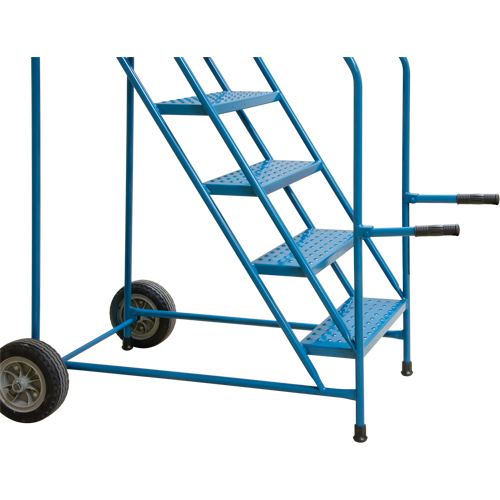 Trailer Access Rolling Ladder with Rails, 4 Steps, 22" Step Width, 37" Platform Height, Steel FMT Sales Ltd