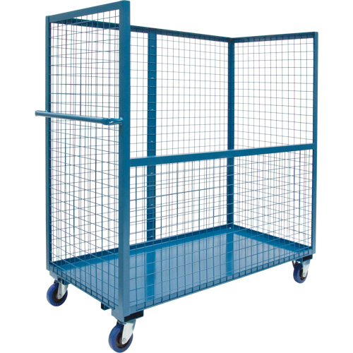 Chariot grillag&eacute; pour transport , Acier, 24" x 55" x 48", Capacit&eacute; 1200 lb FMT Sales Ltd