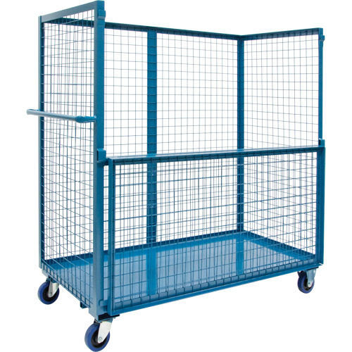 Chariot grillag&eacute; pour transport , Acier, 24" x 55" x 36", Capacit&eacute; 2400 lb FMT Sales Ltd