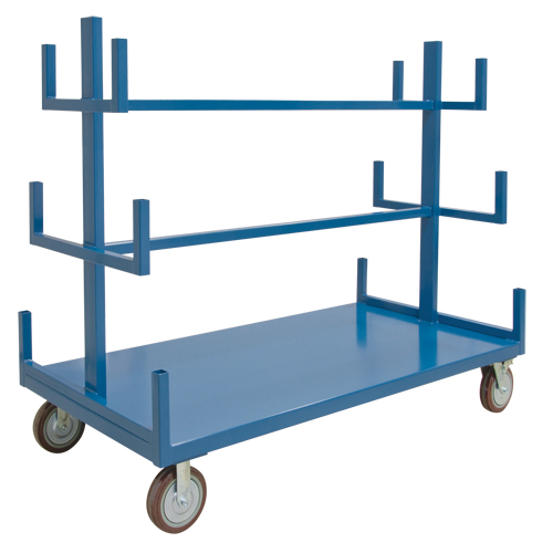 Support mobile pour tuyaux & barres, Acier, 48" la x 36" p x 60" h, Capacit&eacute; de 3000 lb FMT Sales Ltd
