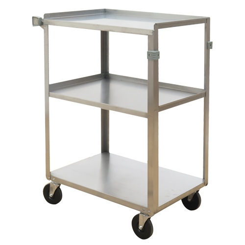 Chariots &agrave; tablette, 3 Tiers, 15-3/4" la x 32" h x 24" p, Capacit&eacute; 500 lb FMT Sales Ltd