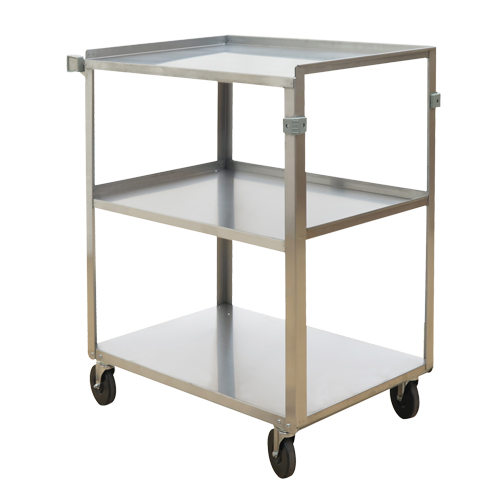 Chariots &agrave; tablette, 3 Tiers, 18" la x 32" h x 27-3/8" p, Capacit&eacute; 500 lb FMT Sales Ltd